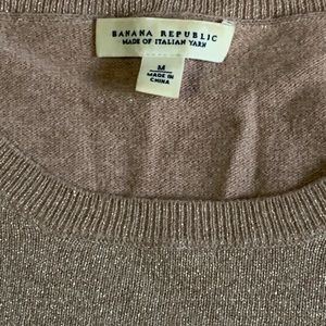 BANANA REPUBLIC golden glitter sweater